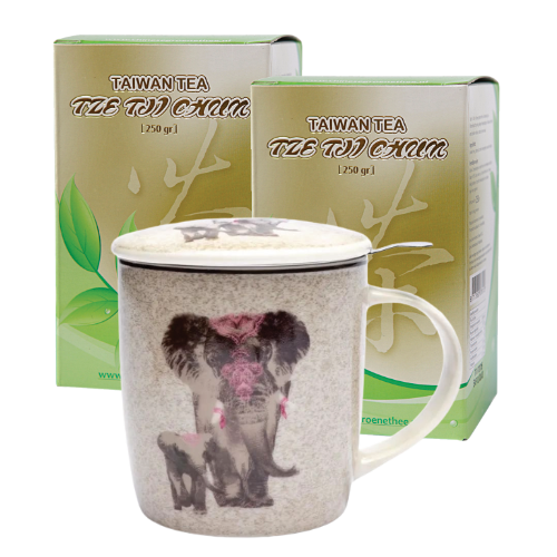 (Zolang de voorraad strekt) Tze Tji Chun 3 x 250 gram + Tea-for-One Sakura