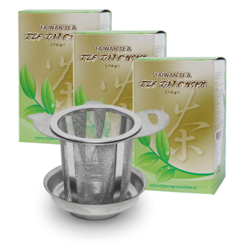 Tze Tji Chun 3 x 250 gram + Theezeefje A