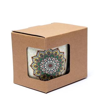 Theemok met filter Mandala groen 400 ml.