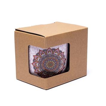 Theemok met zeef Mandala paars 400 ml.